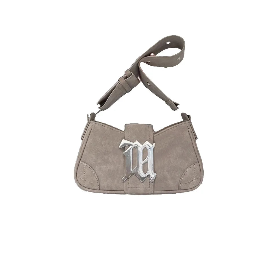2025 New Y2K Suede Baguette Bag Women Small Shoulder Handbag Vintage Underarm Purse Cute & Cool Crossbody Bag