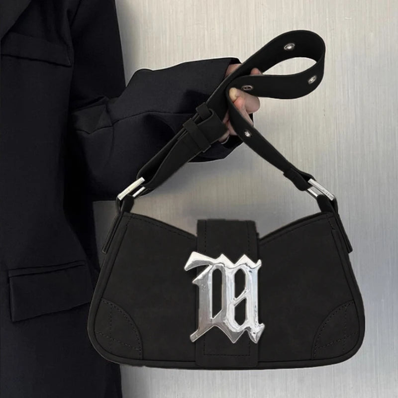2025 New Y2K Suede Baguette Bag Women Small Shoulder Handbag Vintage Underarm Purse Cute & Cool Crossbody Bag