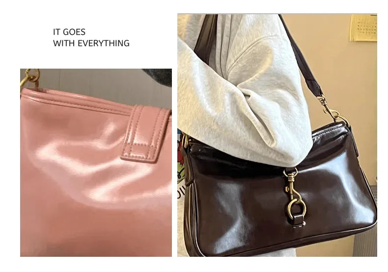 Niche design bag women's new high-end armpit bag baguette bag fashion versatile crossbody messenger bag women hand bags mini bag